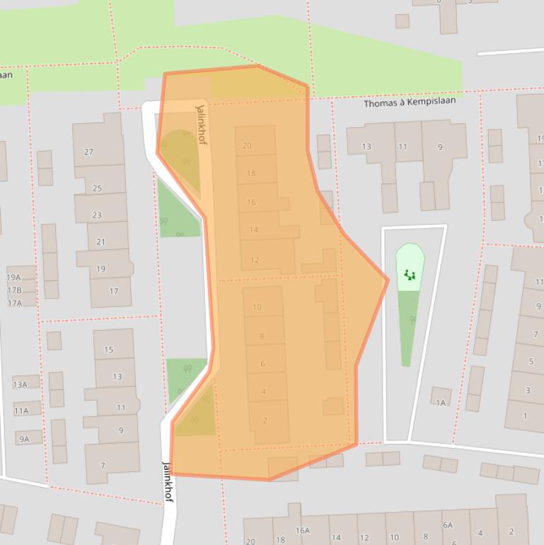 Kaart van postcodegebied 7721EB.