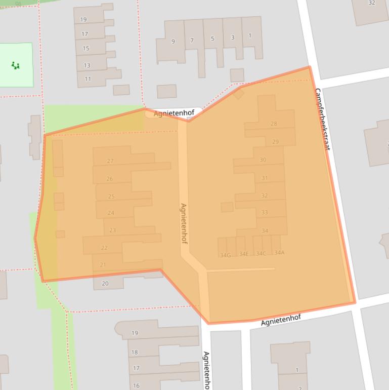 Kaart van postcodegebied 7721EP.