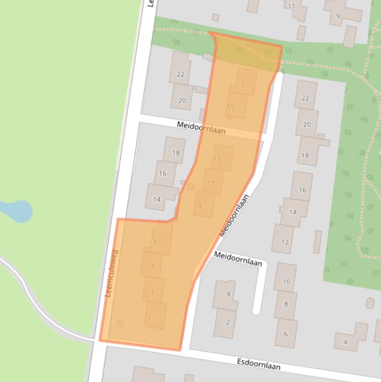 Kaart van postcodegebied 7721EX.