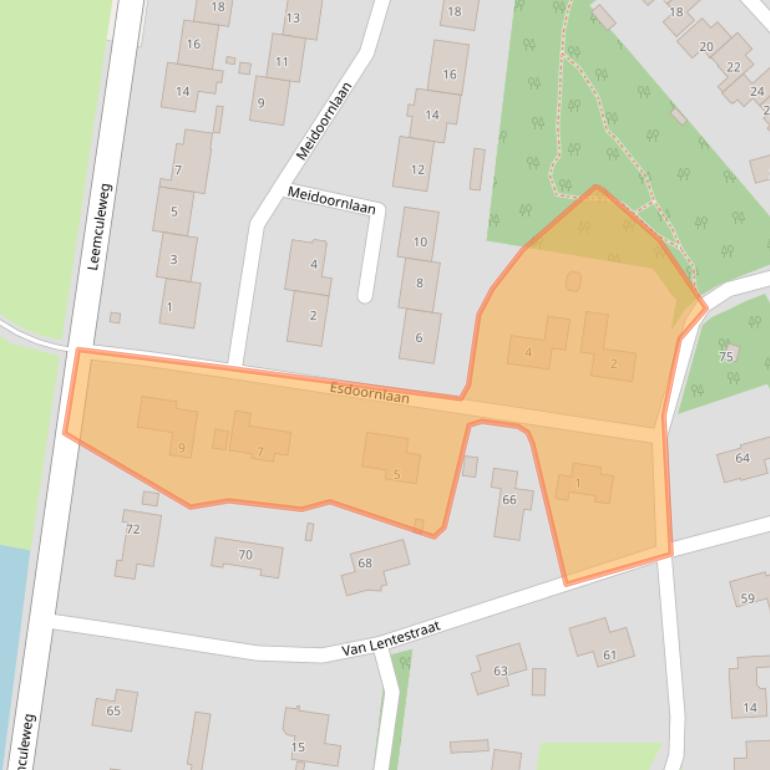 Kaart van postcodegebied 7721GA.