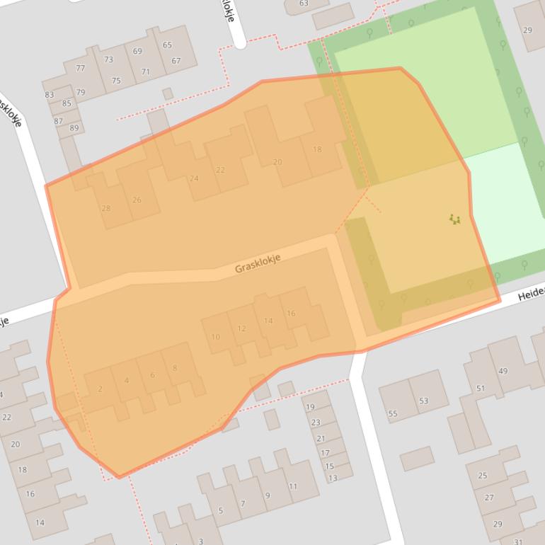 Kaart van postcodegebied 7721JA.