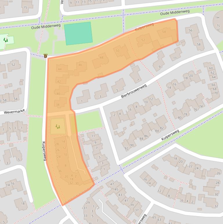 Kaart van postcodegebied 7721KM.