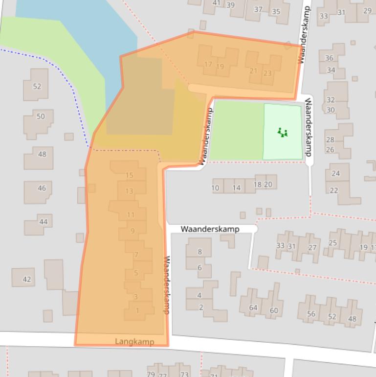 Kaart van postcodegebied 7721VC.