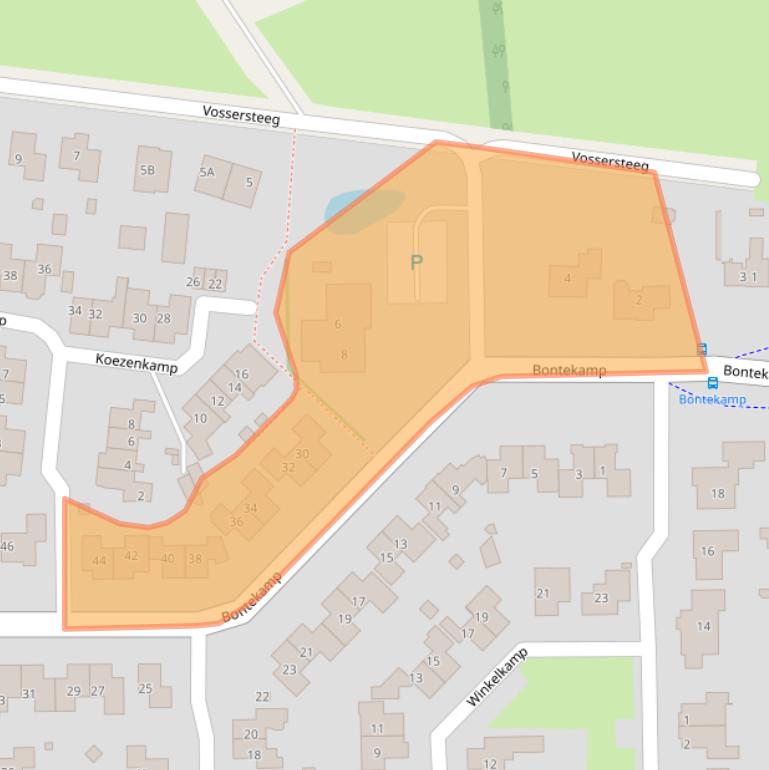 Kaart van postcodegebied 7721VE.