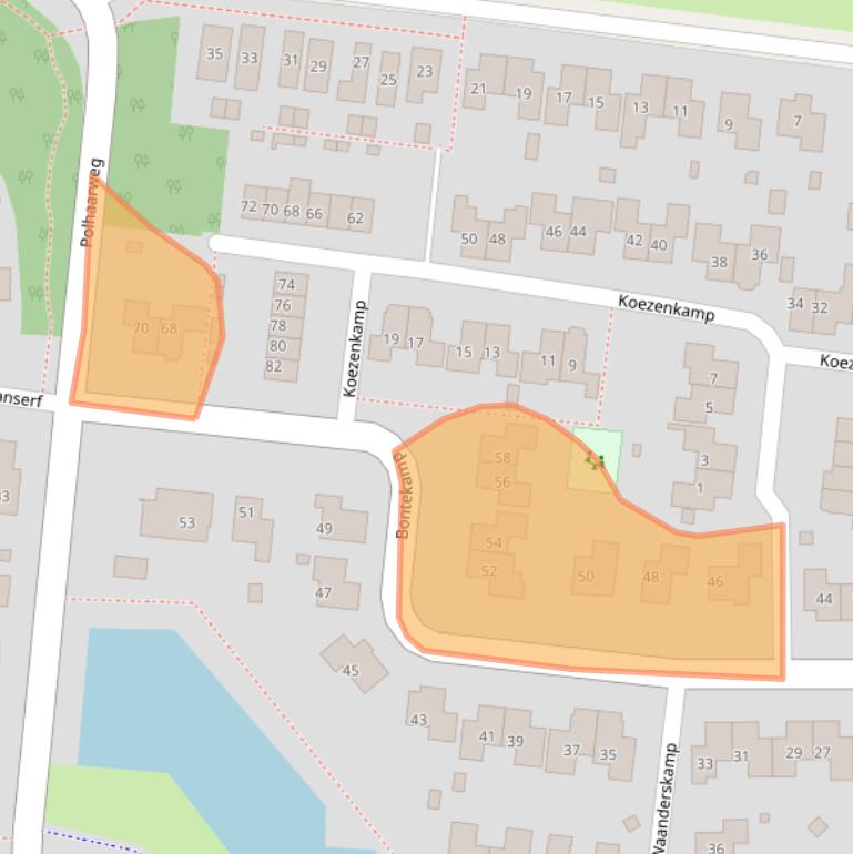 Kaart van postcodegebied 7721VG.