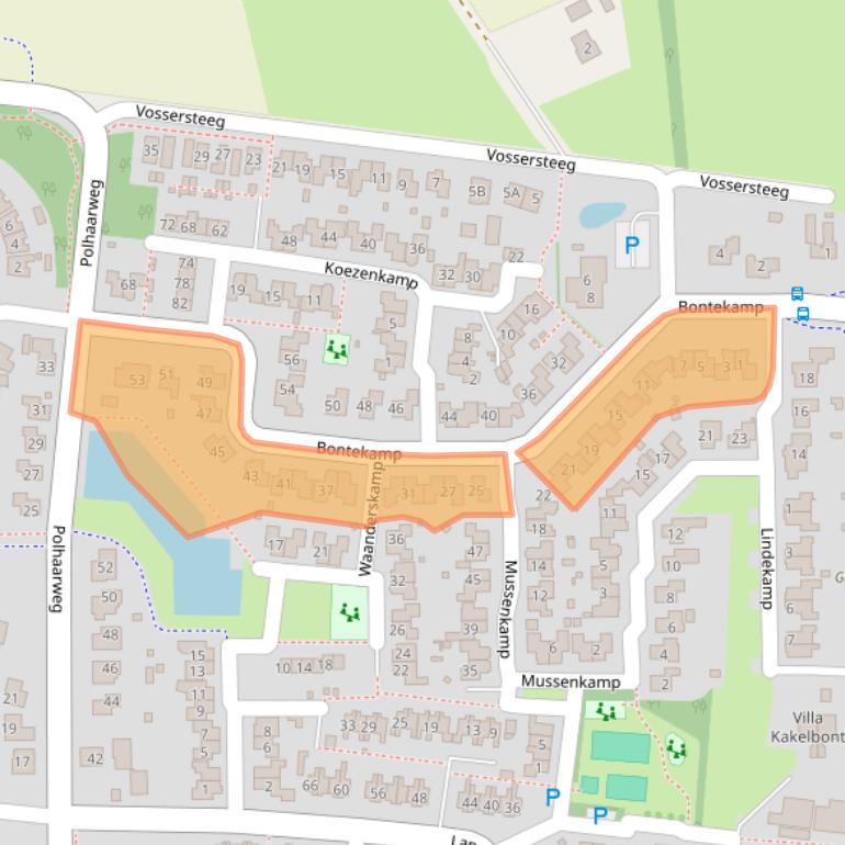 Kaart van postcodegebied 7721VH.