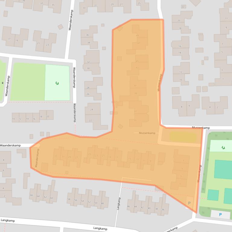 Kaart van postcodegebied 7721VK.