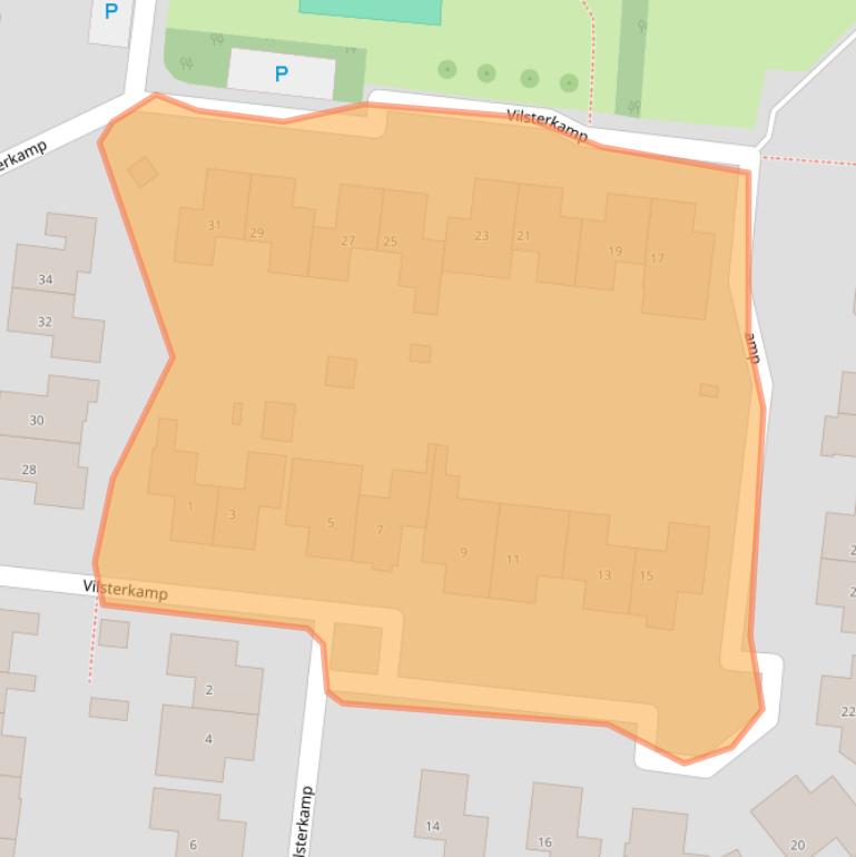 Kaart van postcodegebied 7721WG.
