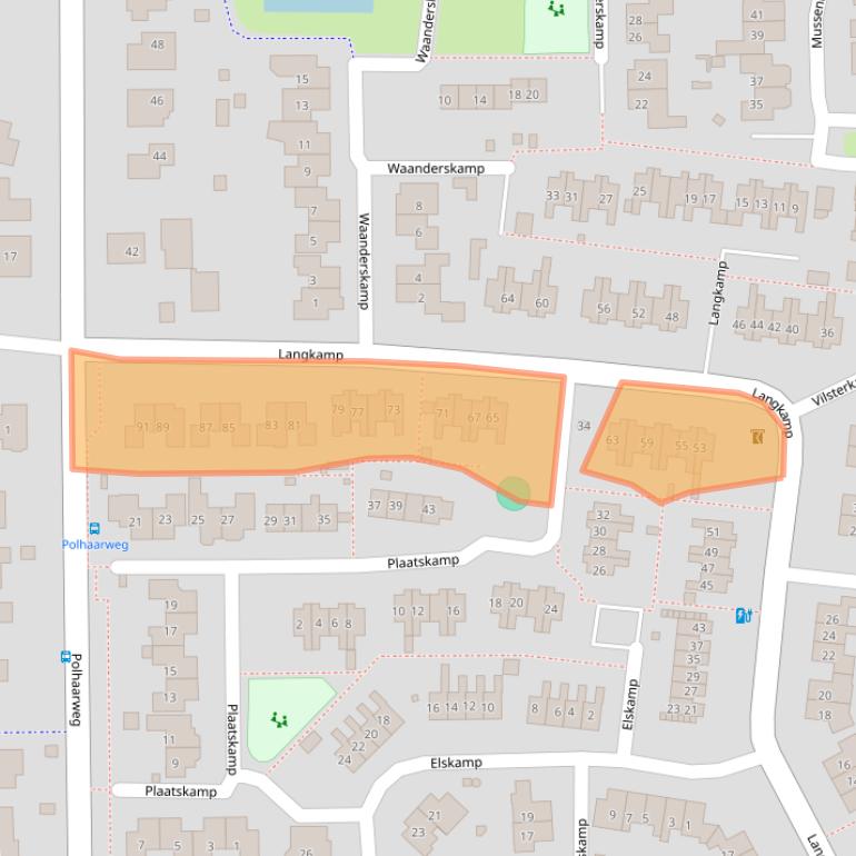 Kaart van postcodegebied 7721WN.