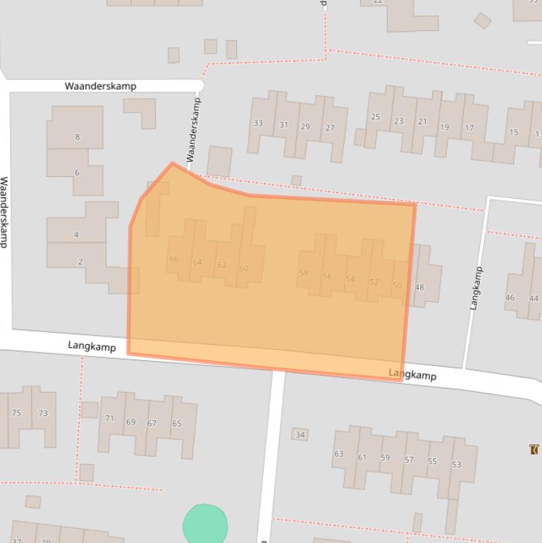 Kaart van postcodegebied 7721WZ.