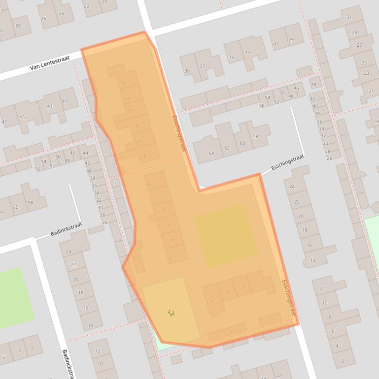 Kaart van postcodegebied 7721XA.