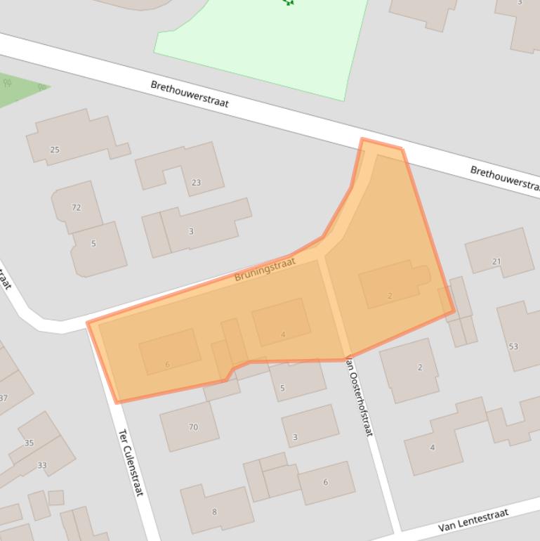 Kaart van postcodegebied 7721XK.