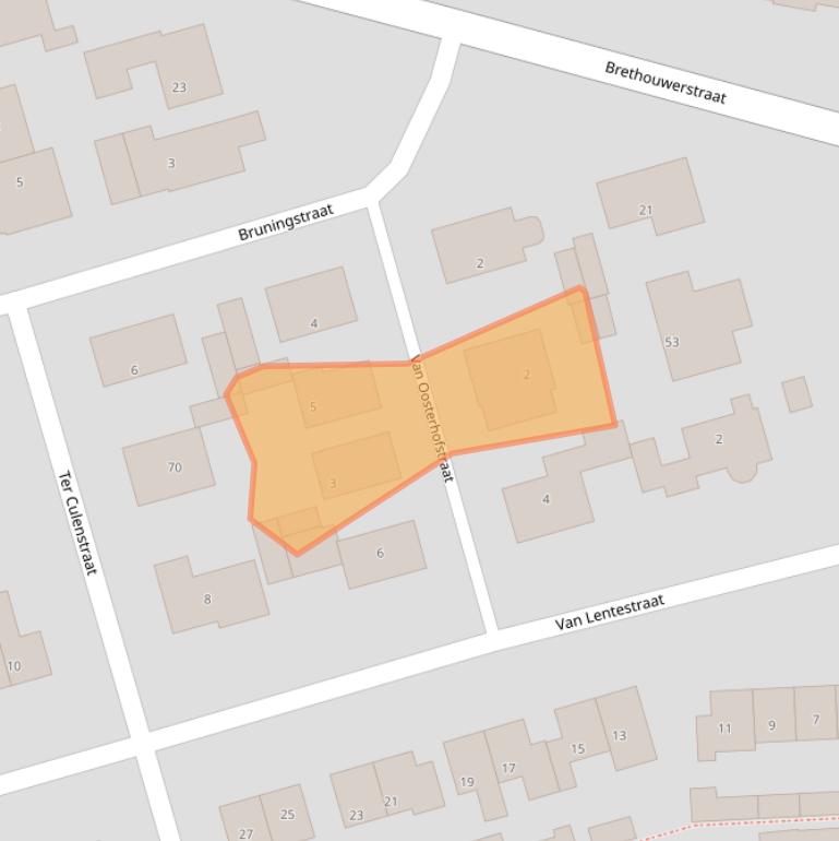 Kaart van postcodegebied 7721XL.