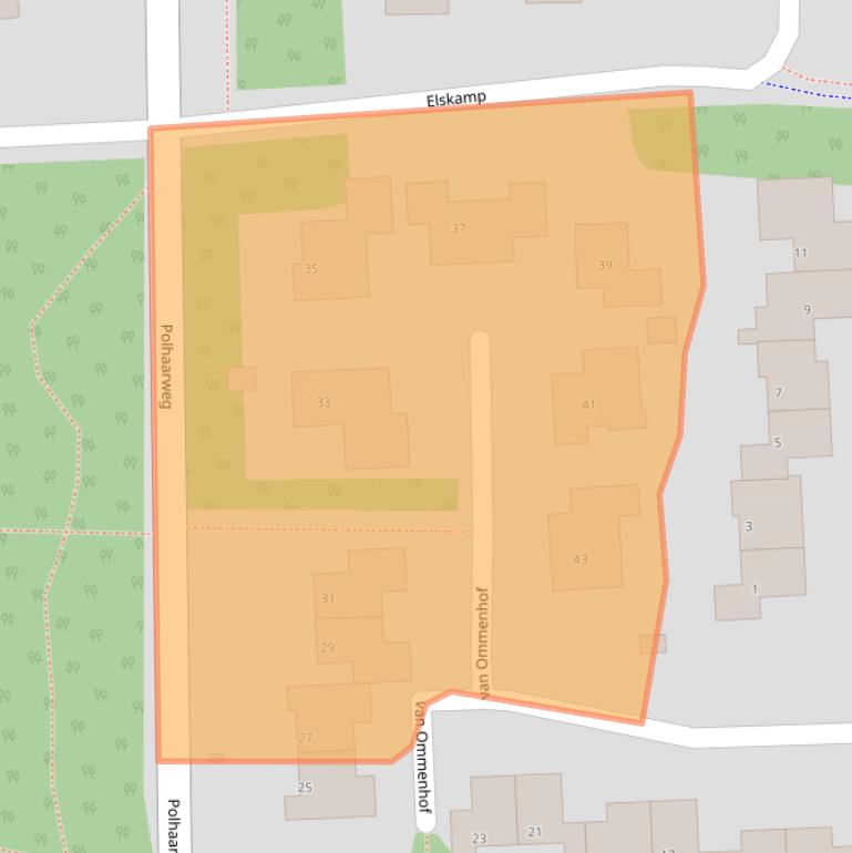 Kaart van postcodegebied 7721XZ.