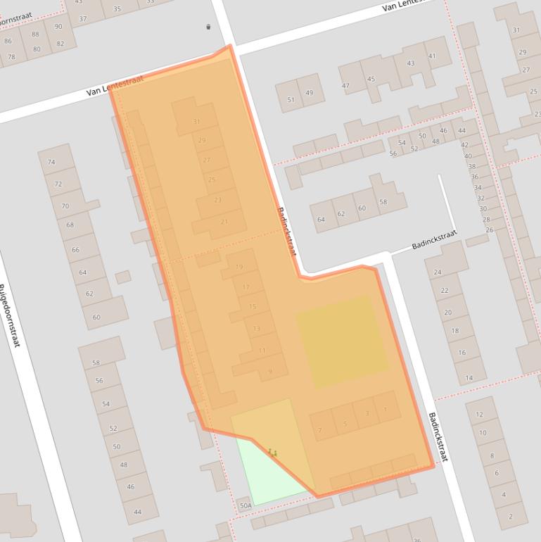 Kaart van postcodegebied 7721ZD.