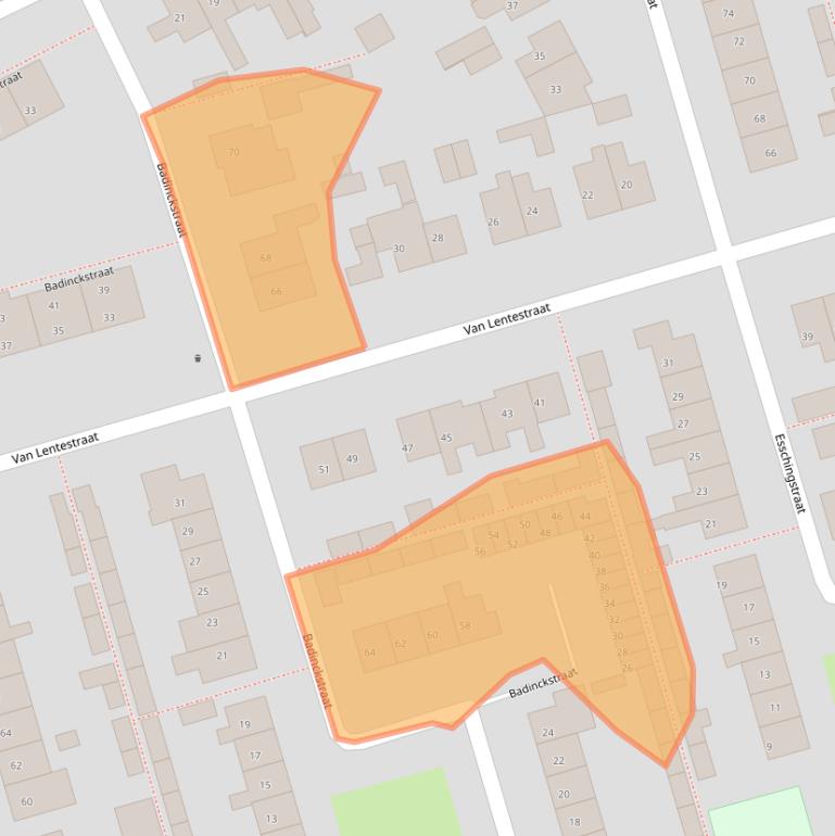 Kaart van postcodegebied 7721ZH.