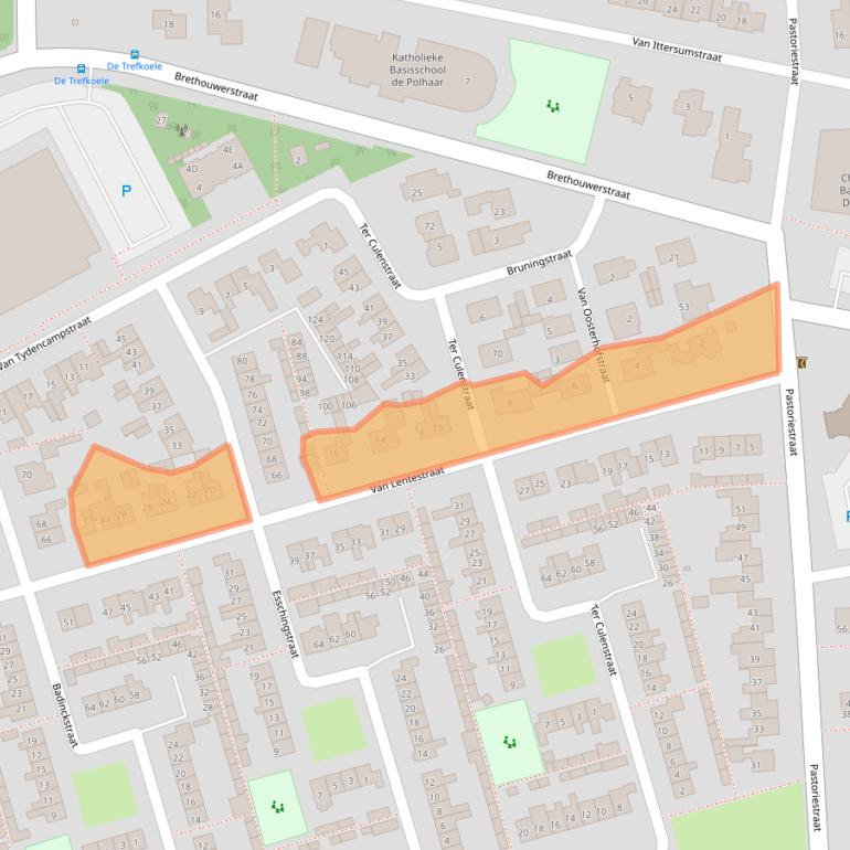 Kaart van postcodegebied 7721ZV.