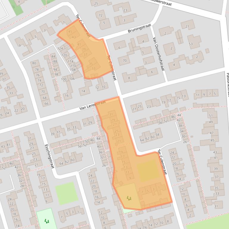 Kaart van postcodegebied 7721ZW.