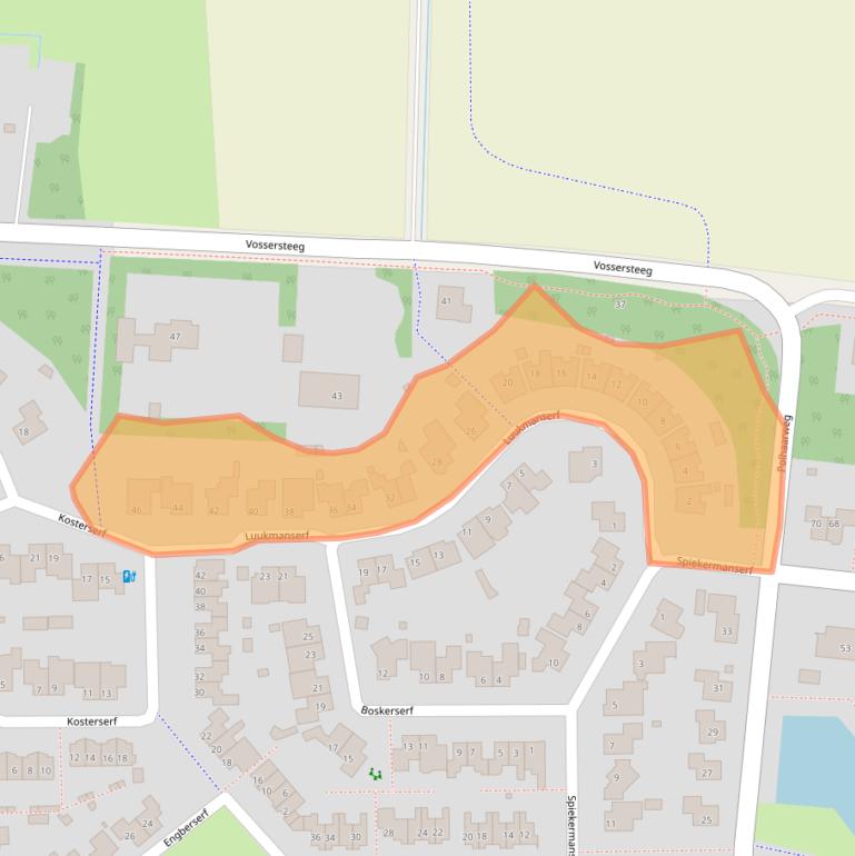 Kaart van postcodegebied 7722AC.