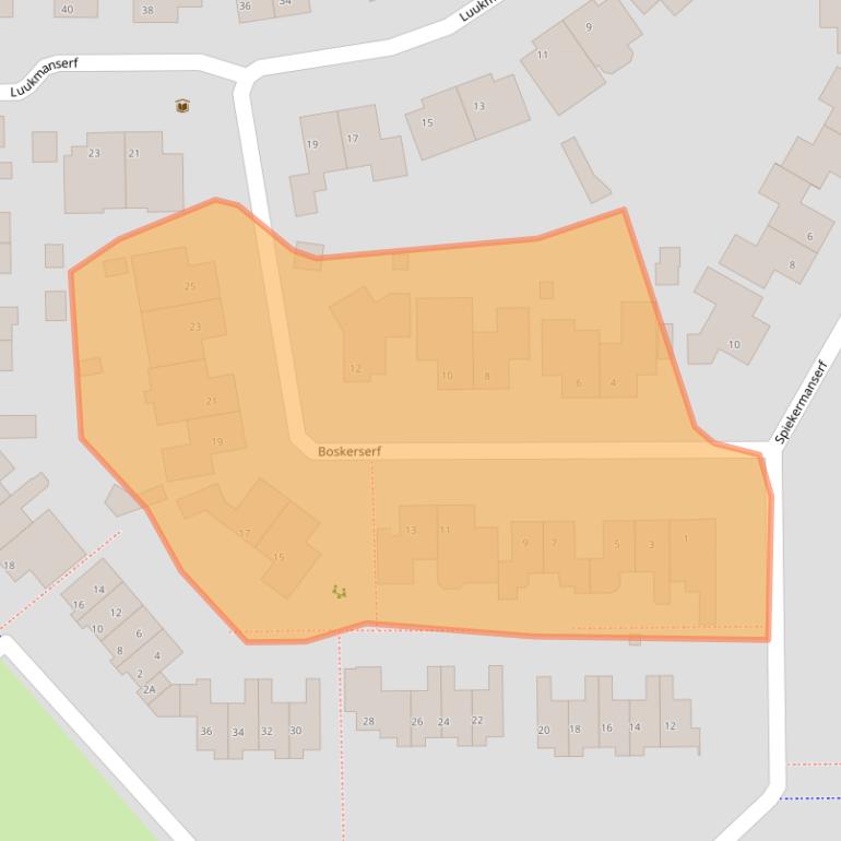 Kaart van postcodegebied 7722AE.