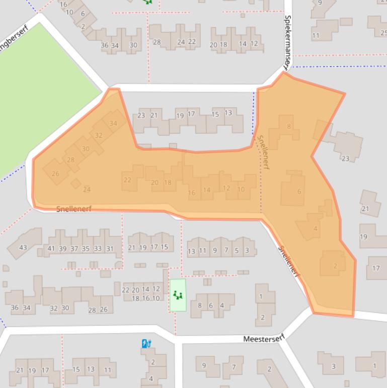 Kaart van postcodegebied 7722AK.