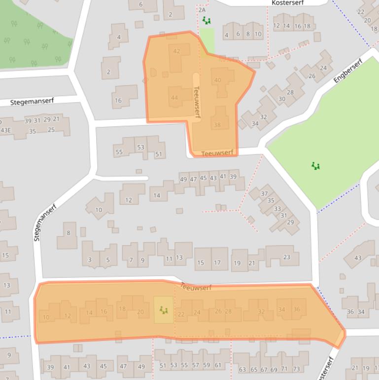 Kaart van postcodegebied 7722AP.