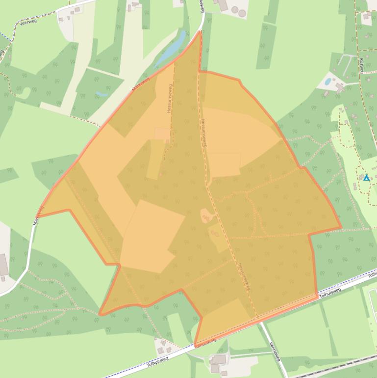 Kaart van postcodegebied 7722HG.