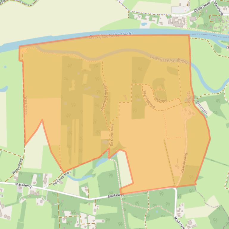 Kaart van postcodegebied 7722HN.