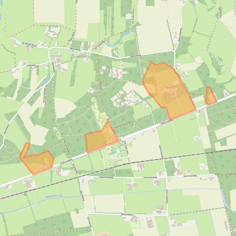 Kaart van postcodegebied 7722HS.