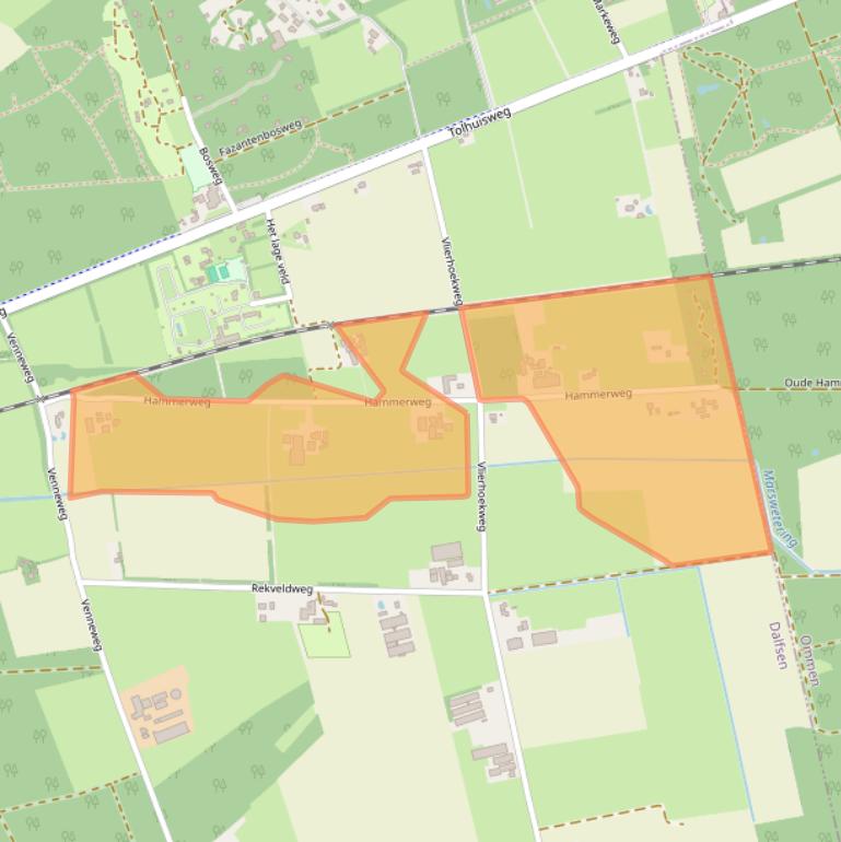 Kaart van postcodegebied 7722HW.