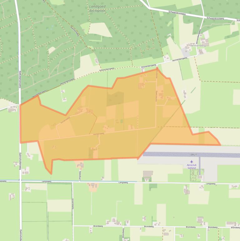 Kaart van postcodegebied 7722JG.