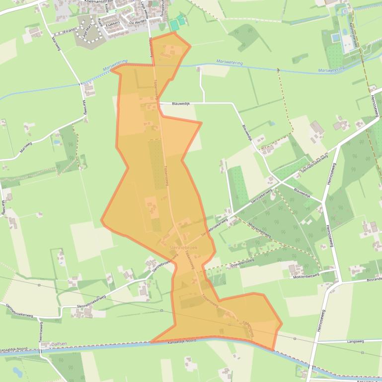 Kaart van postcodegebied 7722JS.