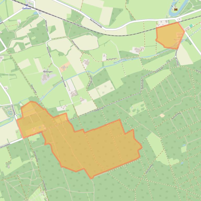 Kaart van postcodegebied 7722KH.
