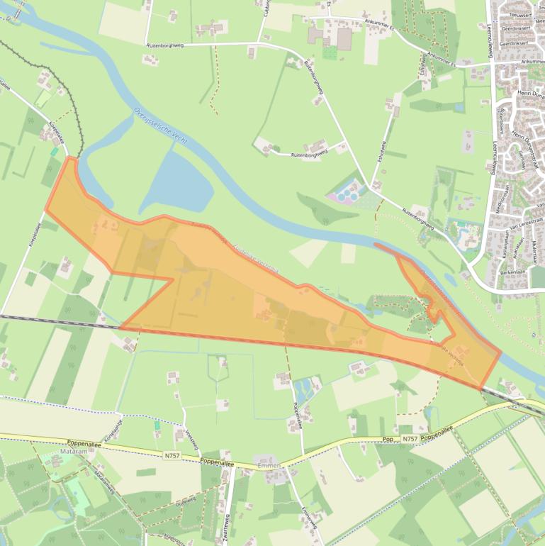 Kaart van postcodegebied 7722KM.
