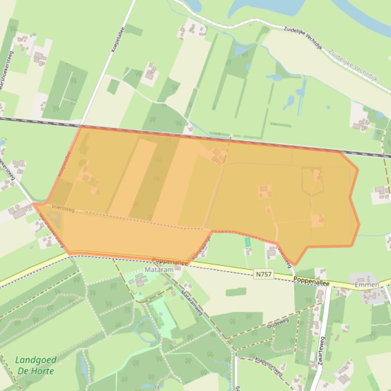 Kaart van postcodegebied 7722KV.