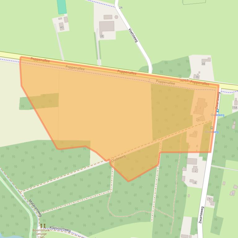 Kaart van postcodegebied 7722KZ.