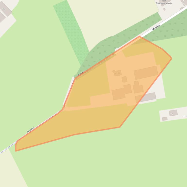 Kaart van postcodegebied 7722LJ.