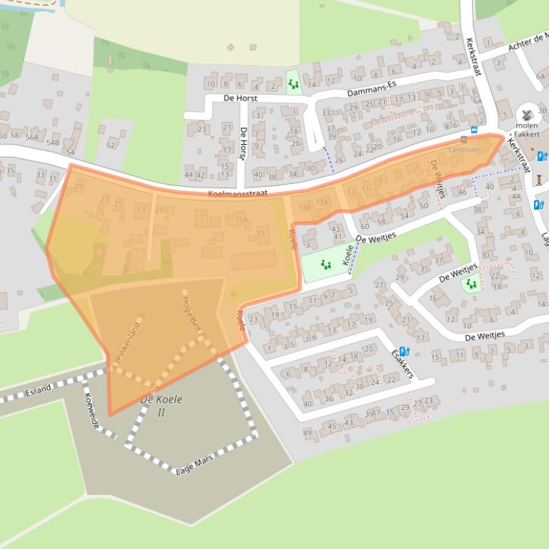 Kaart van postcodegebied 7722LV.