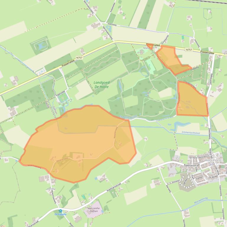 Kaart van postcodegebied 7722ME.