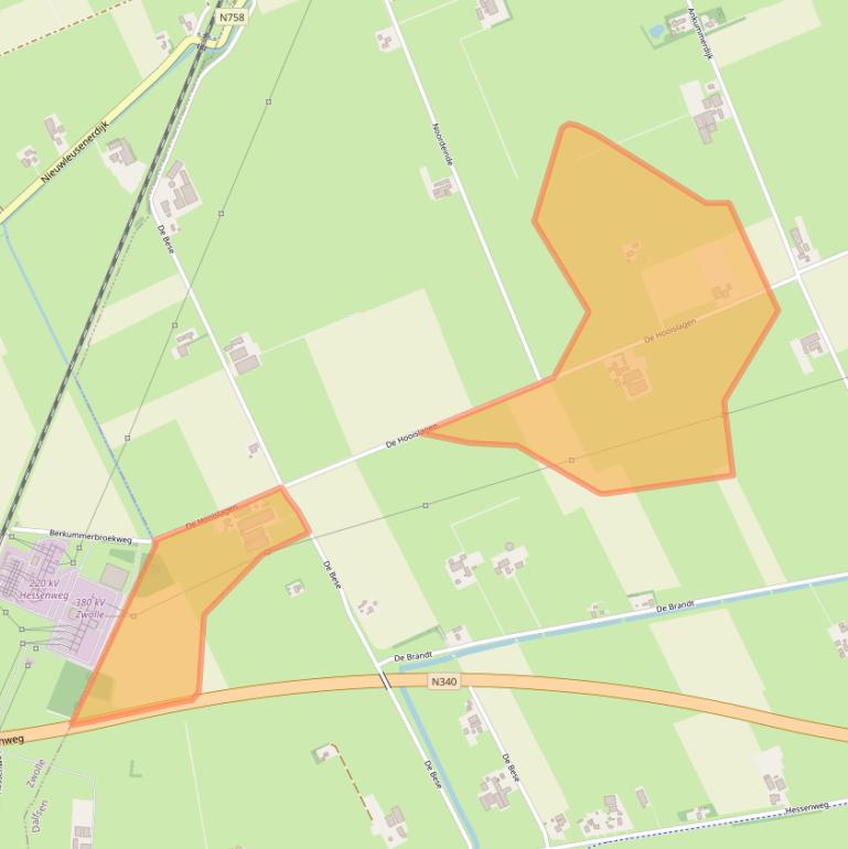 Kaart van postcodegebied 7722PG.