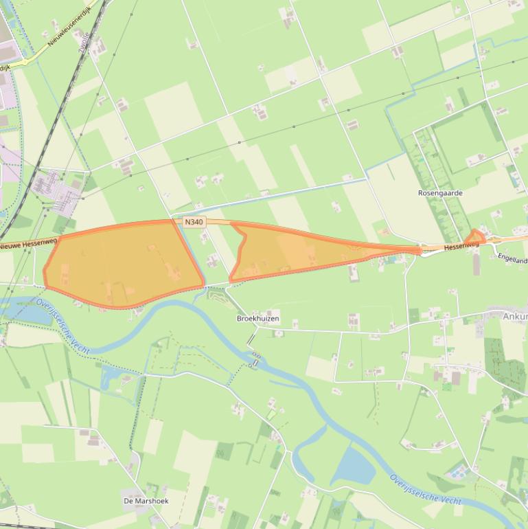 Kaart van postcodegebied 7722PH.