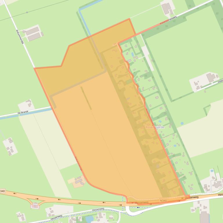 Kaart van postcodegebied 7722PT.