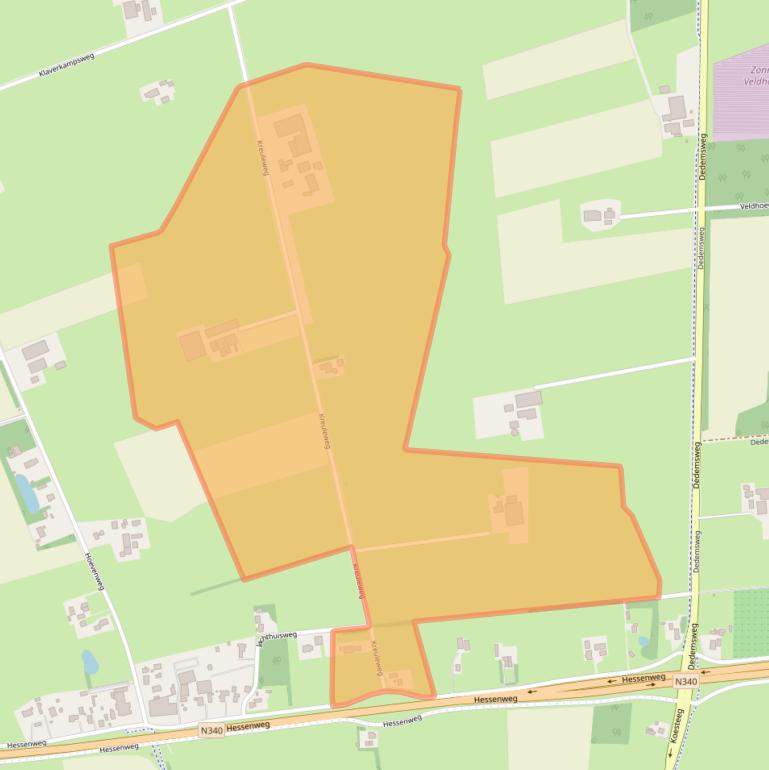 Kaart van postcodegebied 7722PX.