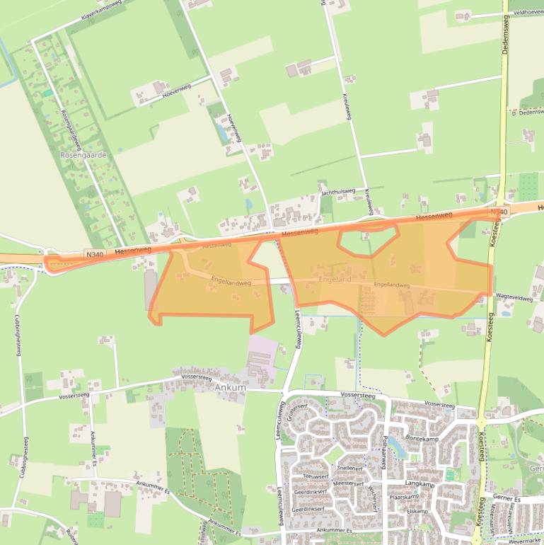 Kaart van postcodegebied 7722RA.