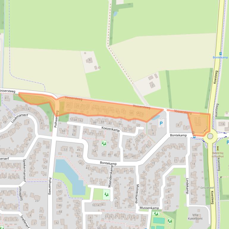 Kaart van postcodegebied 7722RH.