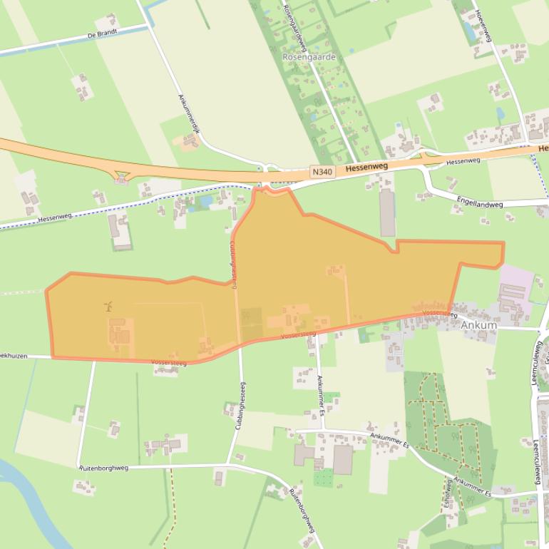Kaart van postcodegebied 7722RL.