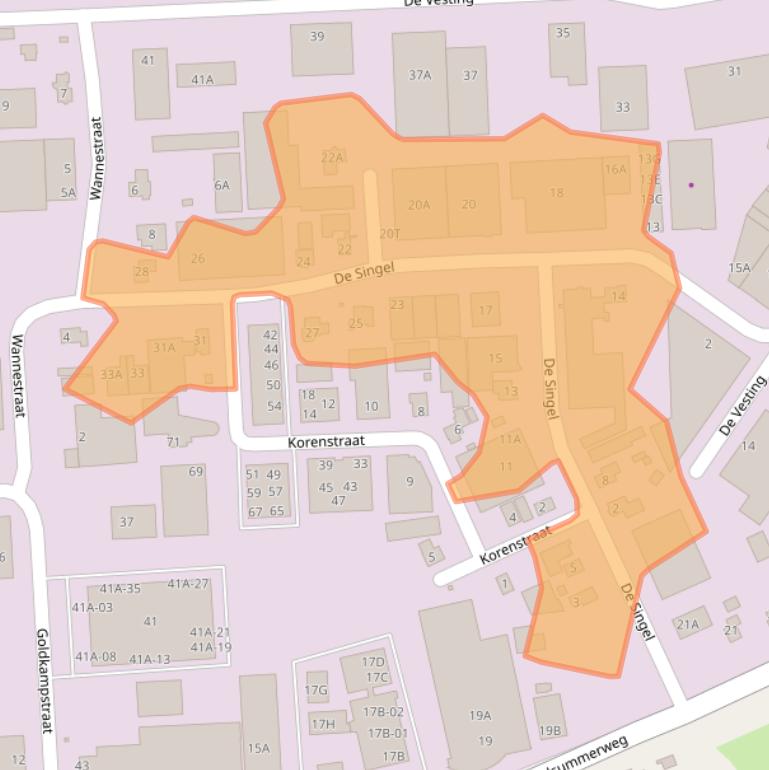 Kaart van postcodegebied 7722RR.