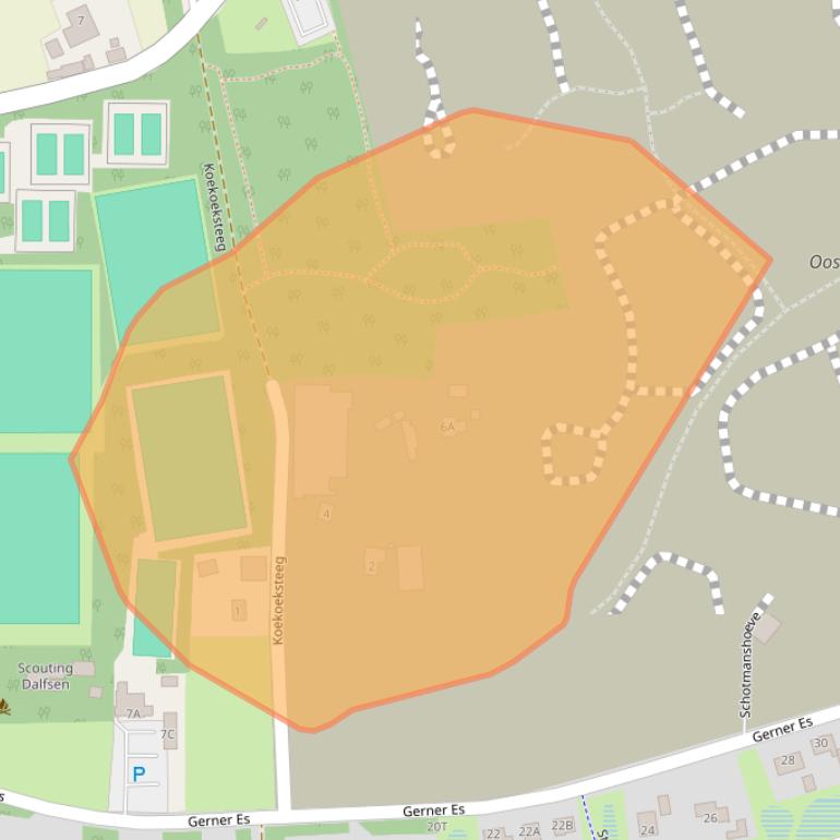 Kaart van postcodegebied 7722RZ.