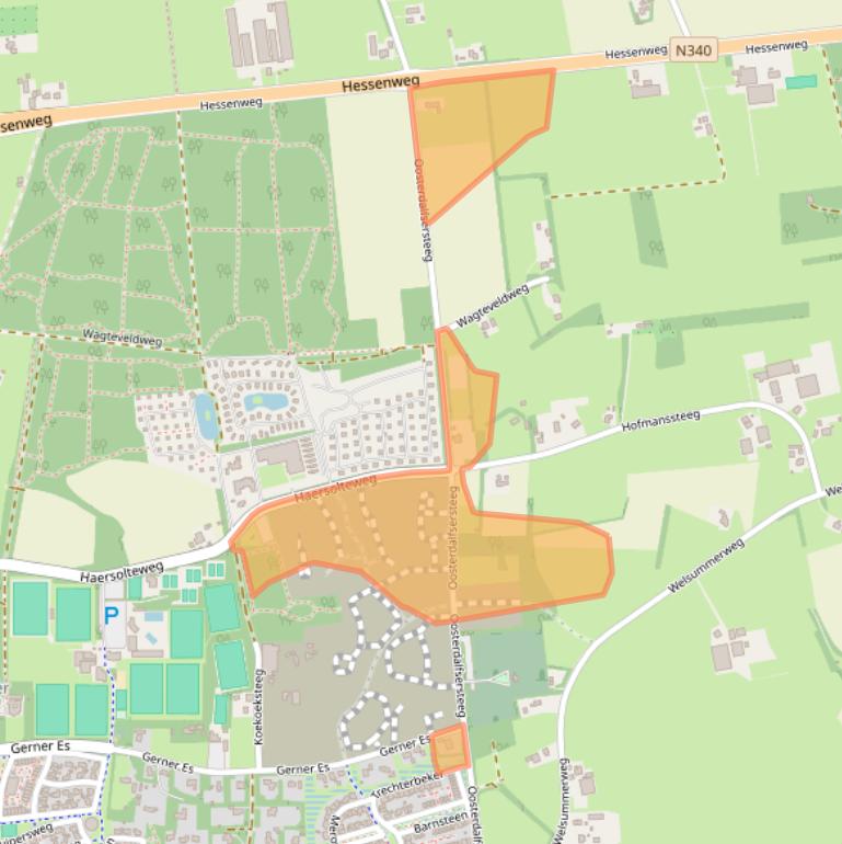 Kaart van postcodegebied 7722SB.