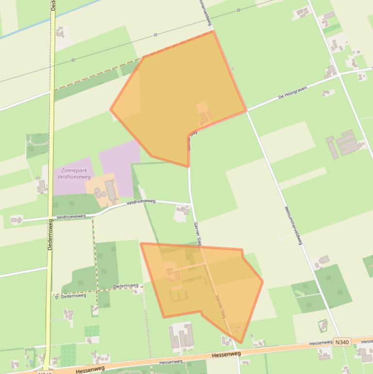 Kaart van postcodegebied 7722SJ.